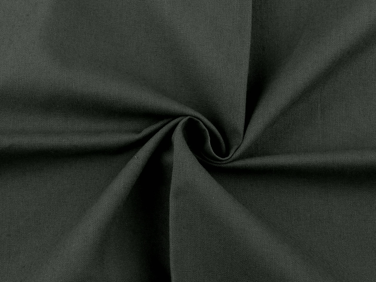 Baumwollstoff/leinen einfarbig - Grasgrün (1 Meter)