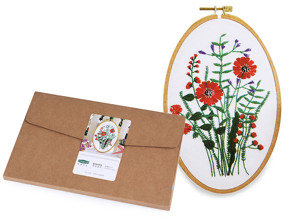 Geschenk-stickset mit vorgedrucktem motiv - Siehe abbildung (1 Set)