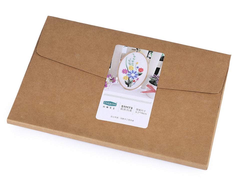 Geschenk-stickset mit vorgedrucktem motiv - Siehe abbildung (1 Set)
