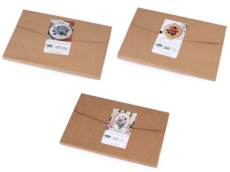 Geschenk-stickset mit vorgedrucktem motiv - Siehe abbildung (1 Set)