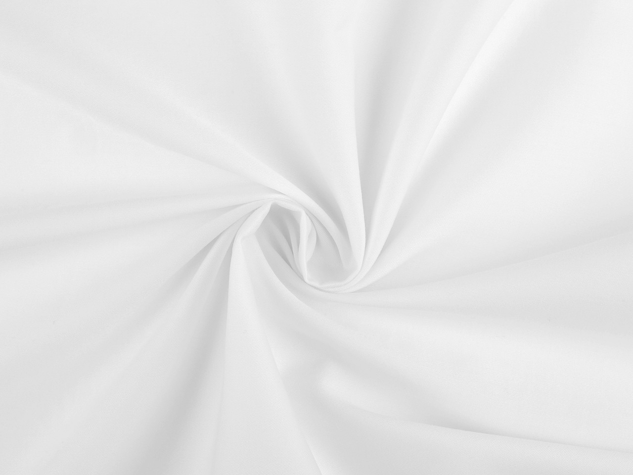 Baumwollsatin glatt - Weiß (1 Meter)