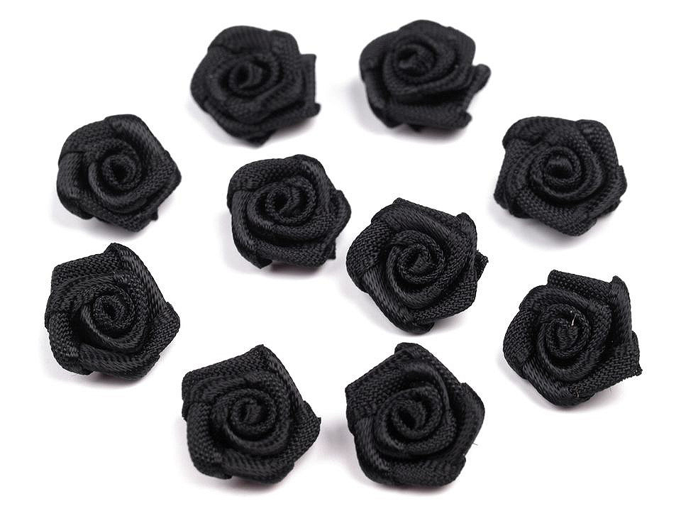 Rose satin ø10 mm - Weiß (10 Stücke)