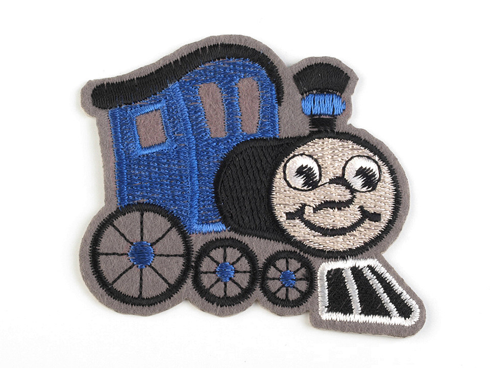 Aufbügler lok - Hellblau (1 Stück)