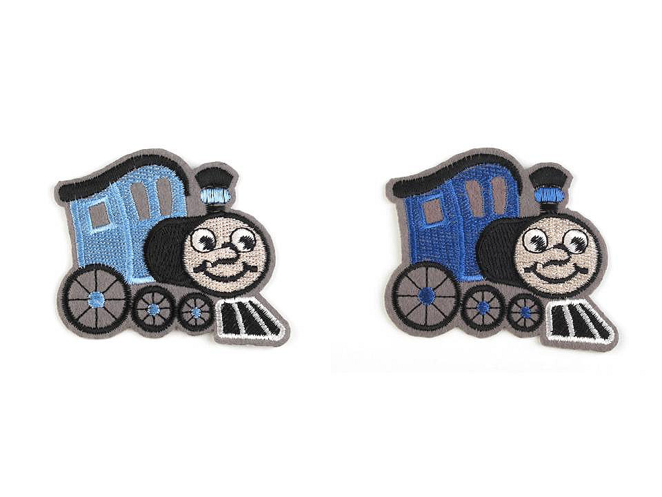 Aufbügler lok - Hellblau (1 Stück)