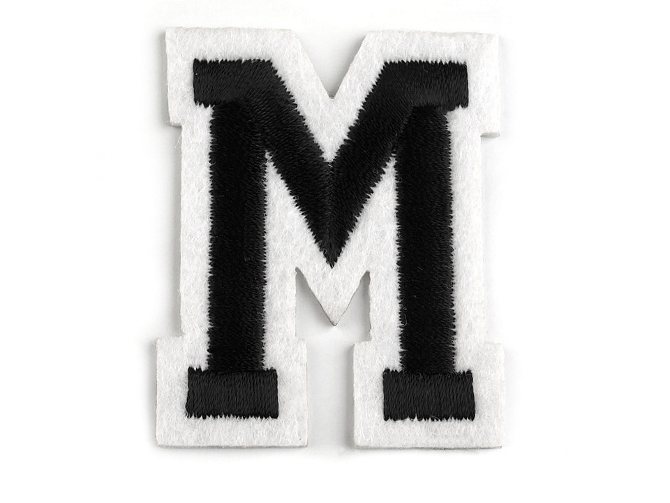 Aufbügler buchstaben - Schwarz (1 Stück)