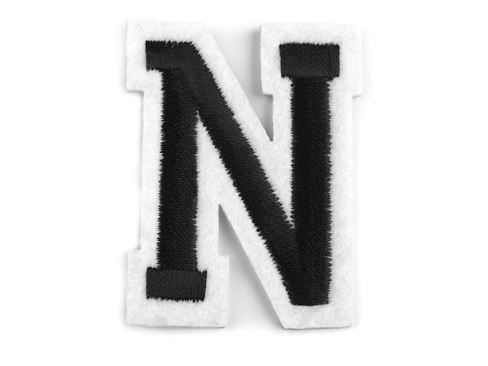 Aufbügler buchstaben - Schwarz (1 Stück)