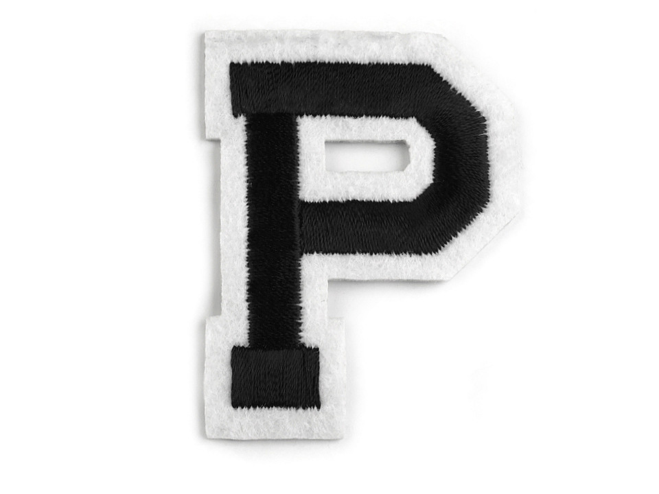 Aufbügler buchstaben - Schwarz (1 Stück)