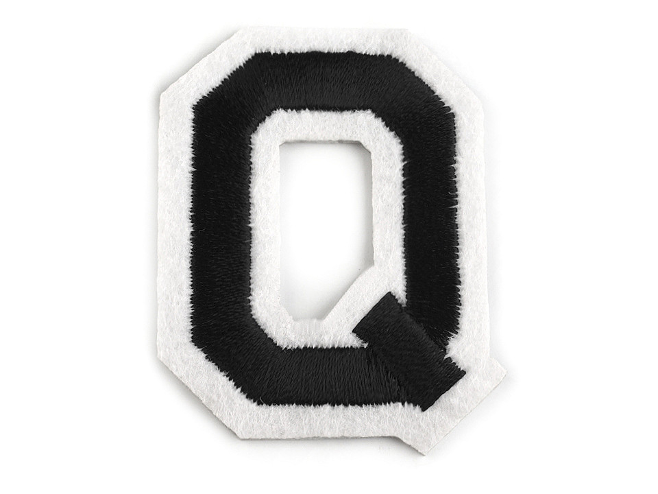 Aufbügler buchstaben - Schwarz (1 Stück)