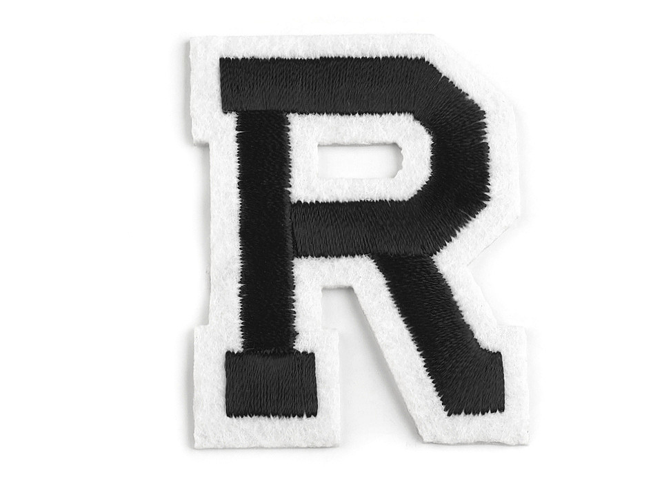 Aufbügler buchstaben - Schwarz (1 Stück)