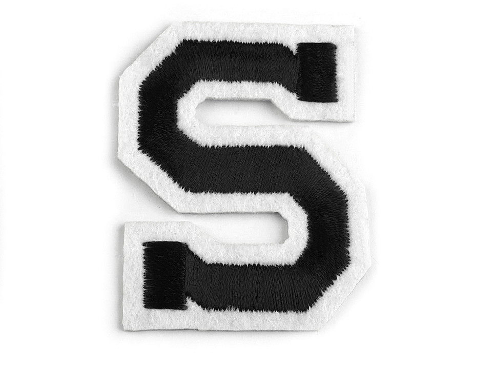 Aufbügler buchstaben - Schwarz (1 Stück)