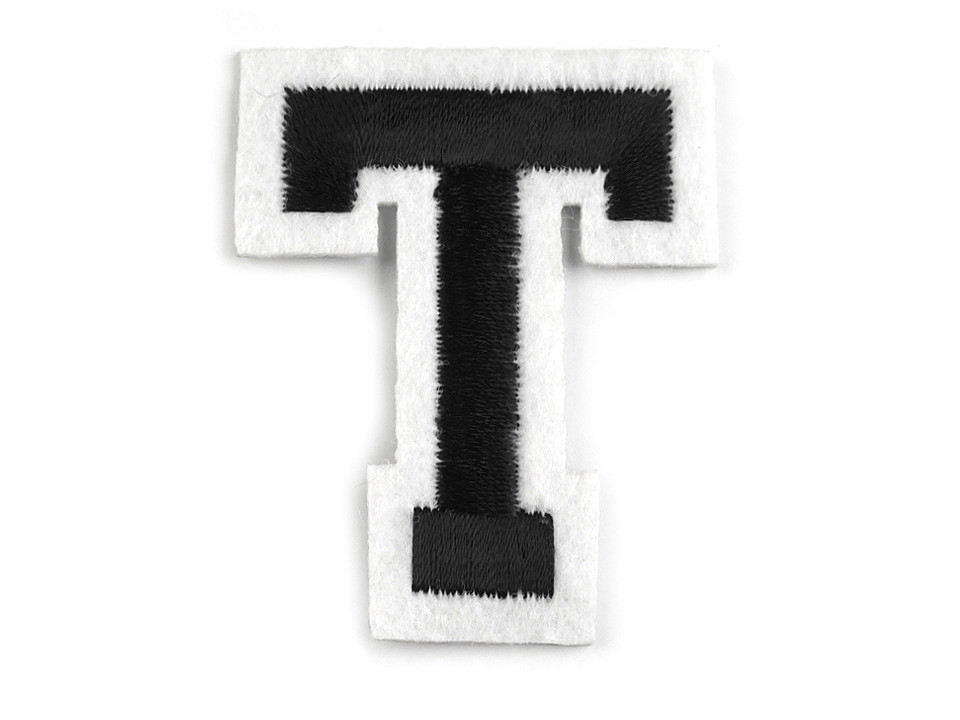 Aufbügler buchstaben - Schwarz (1 Stück)