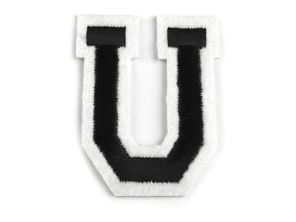 Aufbügler buchstaben - Schwarz (1 Stück)