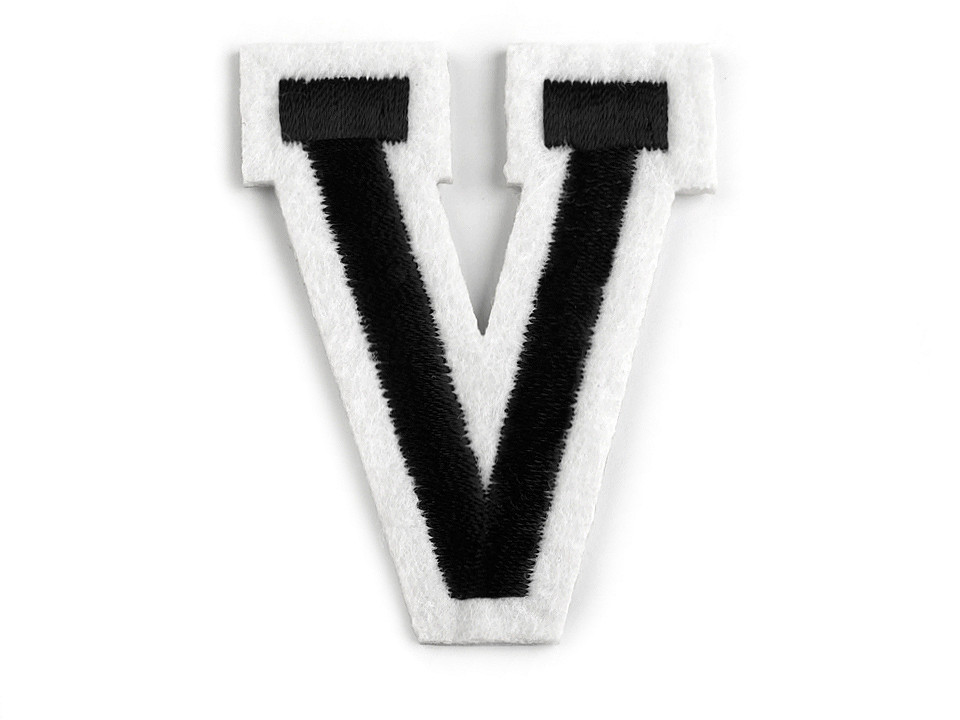 Aufbügler buchstaben - Schwarz (1 Stück)