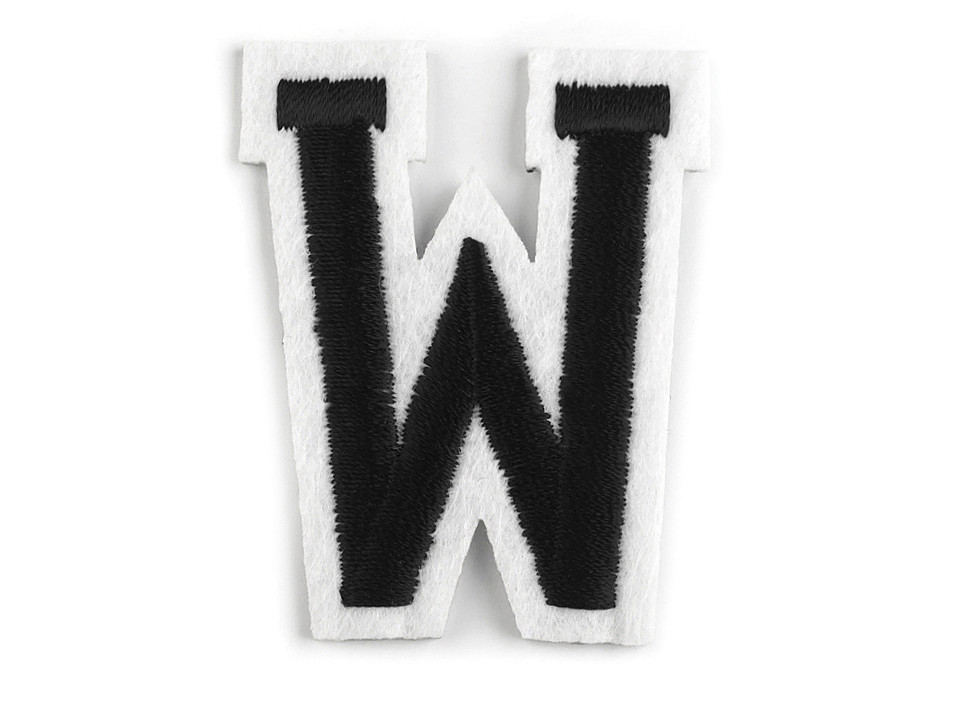 Aufbügler buchstaben - Schwarz (1 Stück)