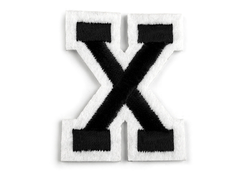 Aufbügler buchstaben - Schwarz (1 Stück)