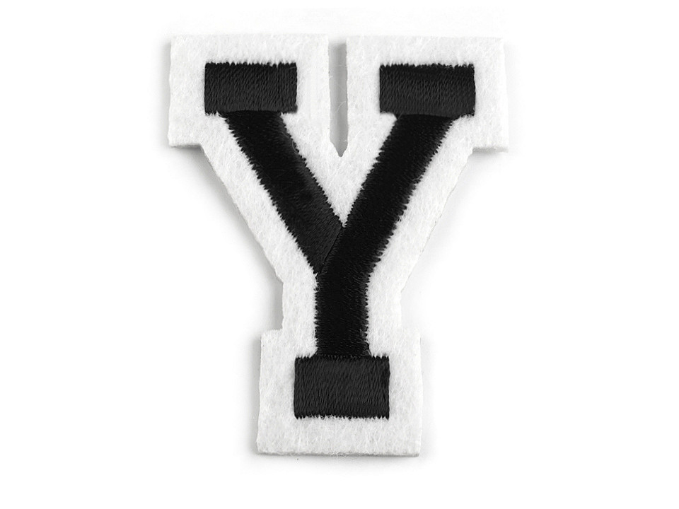 Aufbügler buchstaben - Schwarz (1 Stück)