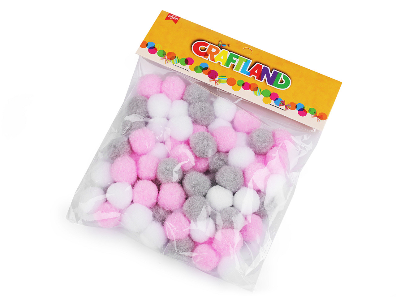 Bommel farbenmix ø20 mm - Rot (1 Tasche)