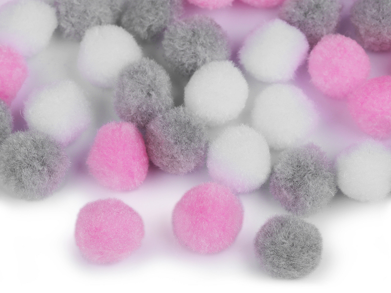 Bommel farbenmix ø20 mm - Rot (1 Tasche)