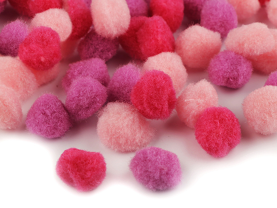 Bommel farbenmix ø20 mm - Rot (1 Tasche)