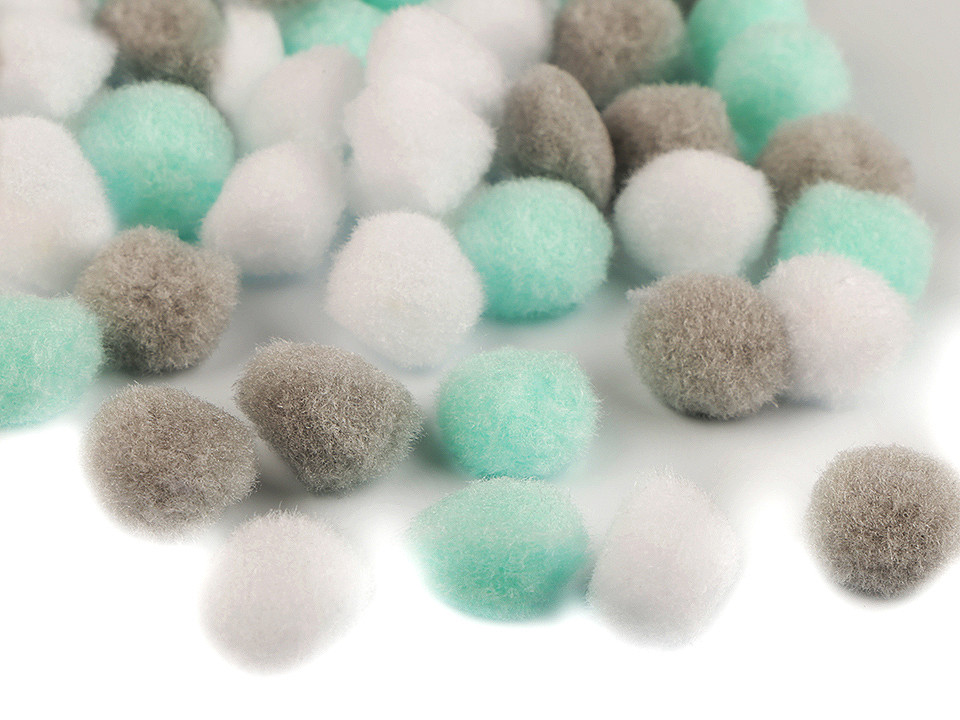 Bommel farbenmix ø20 mm - Rot (1 Tasche)