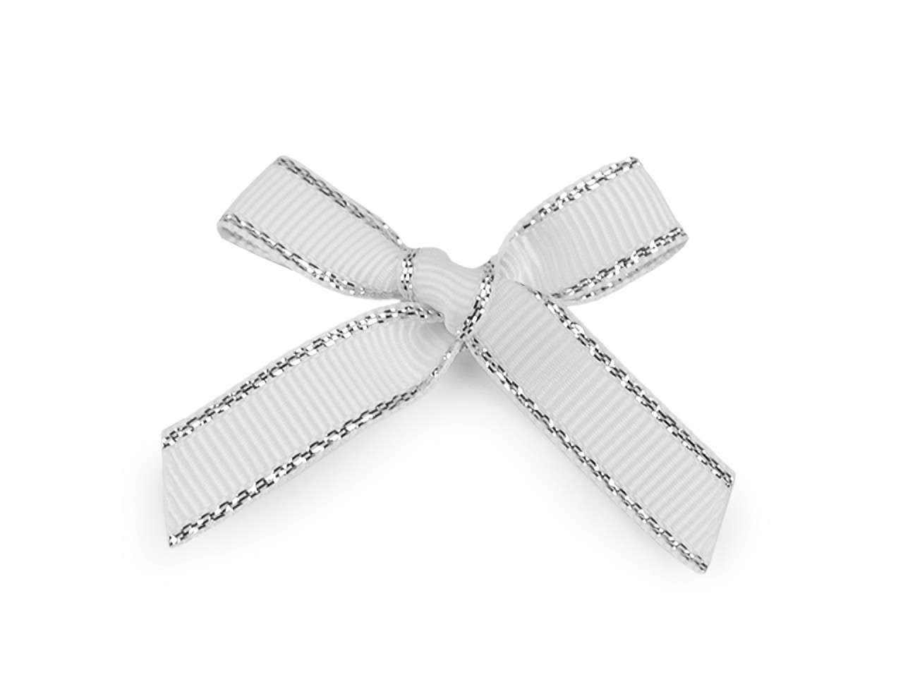 Hochzeits-/dekoschleife aus ripsband mit lurexkante - Hellbeige (10 Stücke)