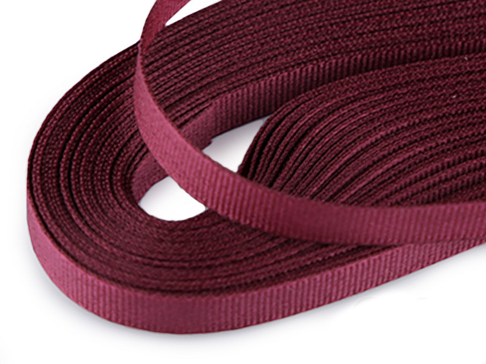 Taftband breite 6mm - Bordeaux hell (10 Meter)