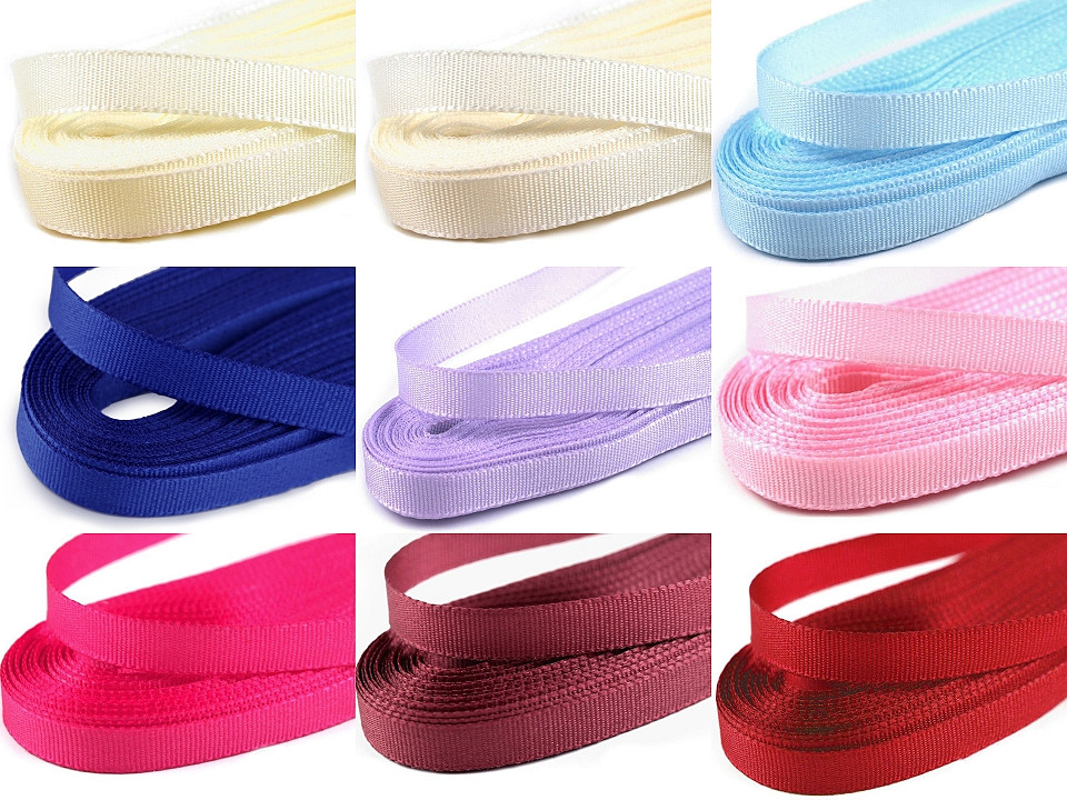 Taftband breite 6mm - Bordeaux hell (10 Meter)