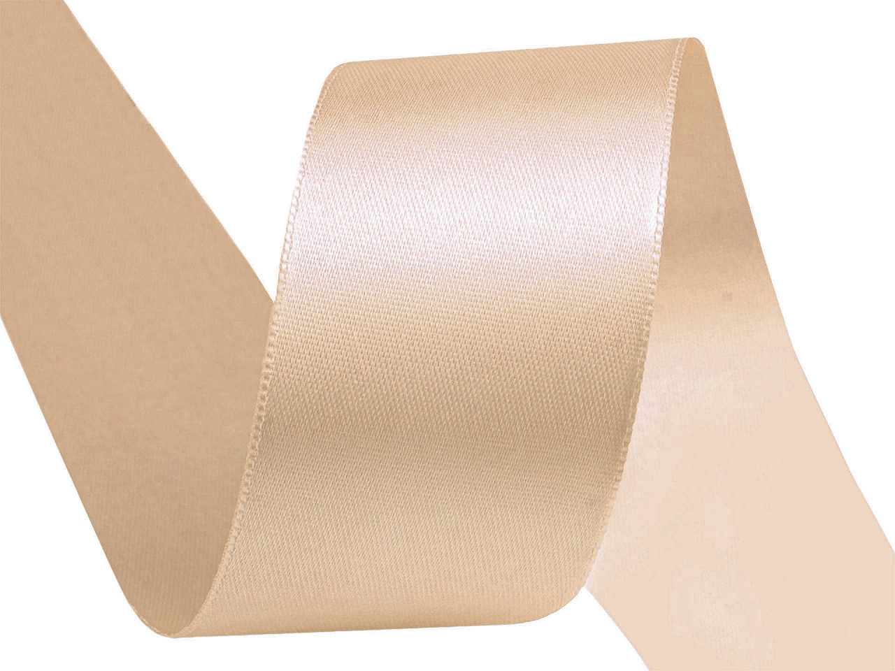 Satinband beidseitig breite 40 mm - Gelb (20 Meter)