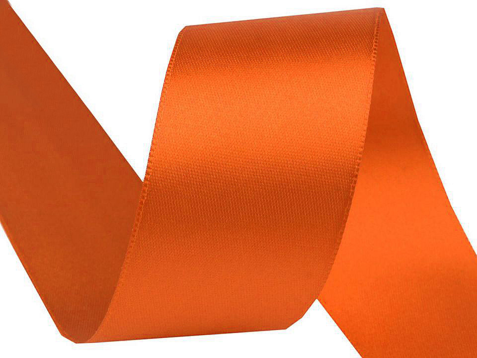 Satinband beidseitig breite 40 mm - Gelb (20 Meter)