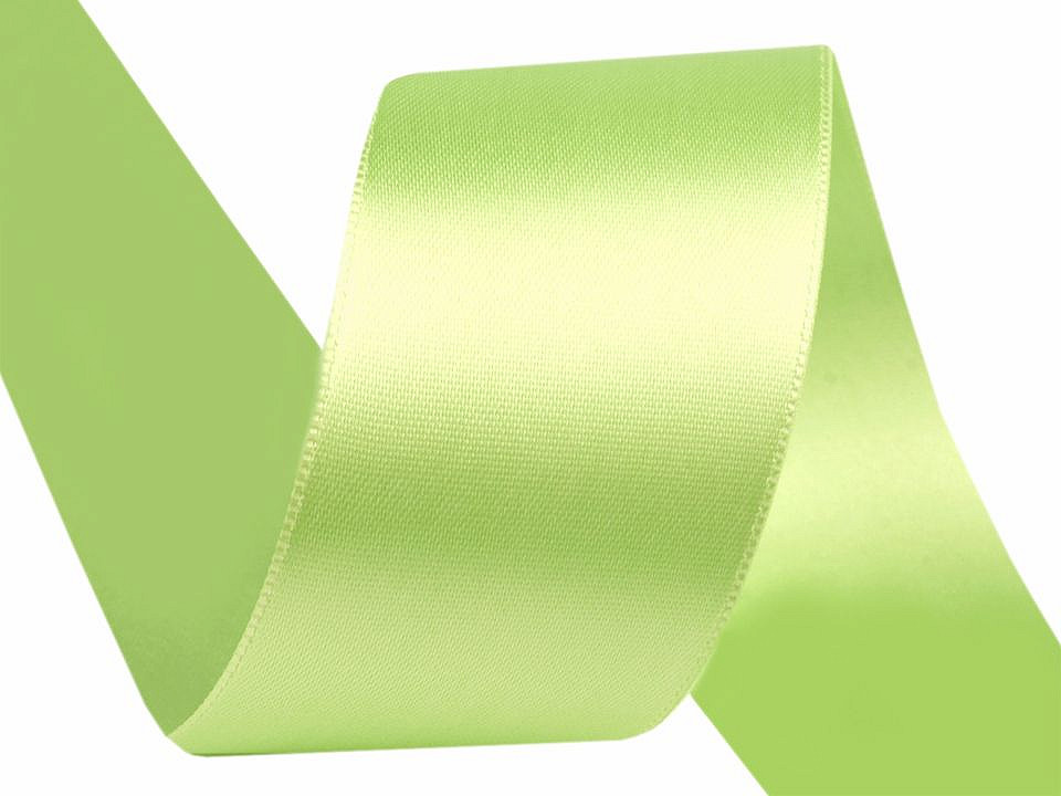Satinband beidseitig breite 40 mm - Gelb (20 Meter)