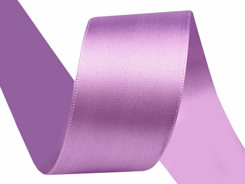 Satinband beidseitig breite 40 mm - Gelb (20 Meter)