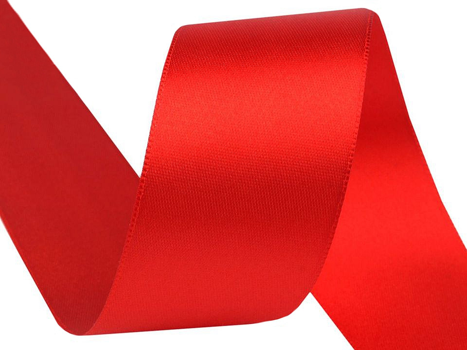 Satinband beidseitig breite 40 mm - Gelb (20 Meter)