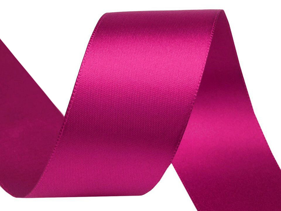 Satinband beidseitig breite 40 mm - Gelb (20 Meter)