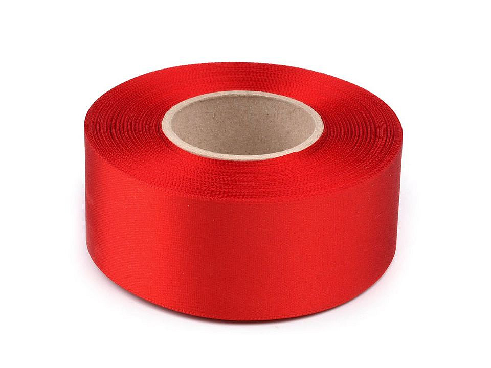 Satinband beidseitig breite 40 mm - Gelb (20 Meter)
