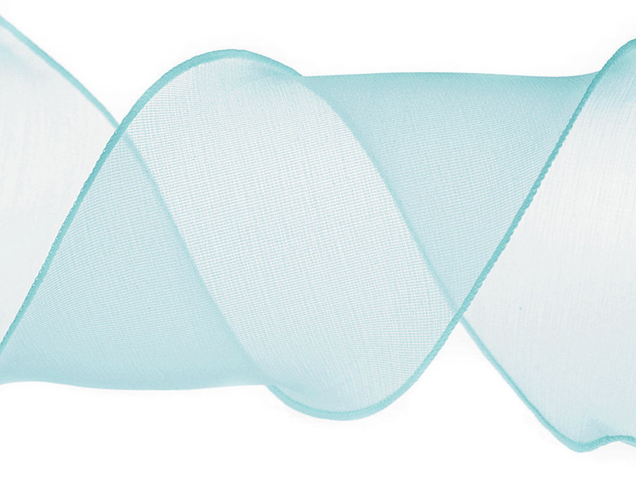 Organzaband mit perlglanz breite 80 mm - Hell-créme (1 Meter)