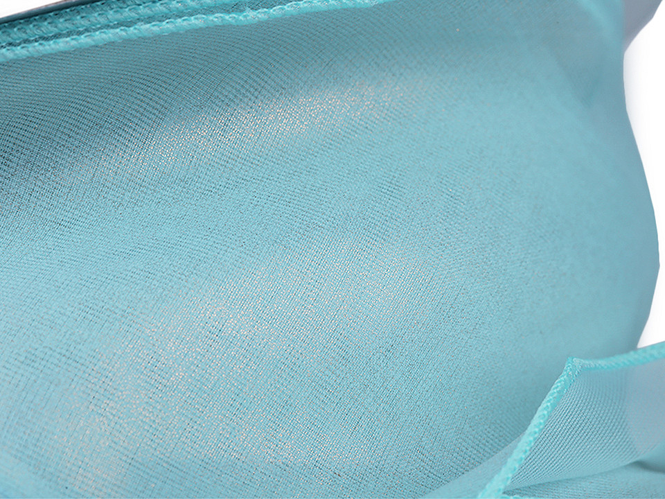 Organzaband mit perlglanz breite 80 mm - Hell-créme (1 Meter)