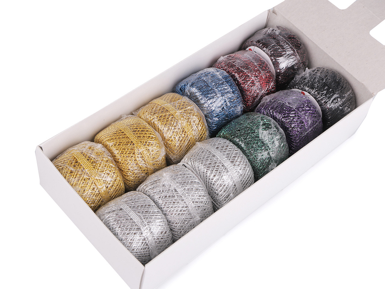 Metallisches garn ø1 mm - Variantenmix (12 Stücke)