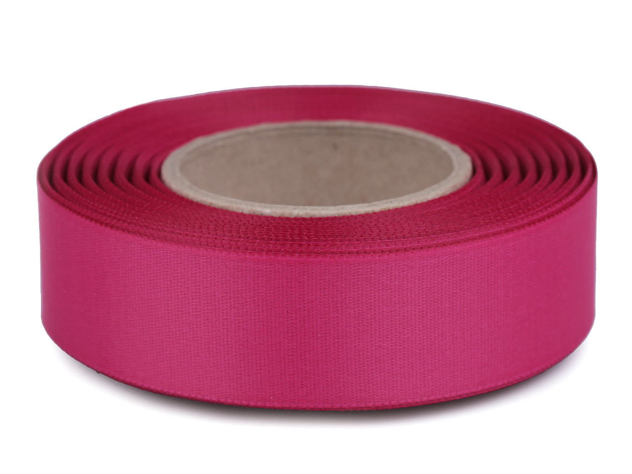 Atlasband / satinband beidseitig breite 24 mm matt - Grün (20 Meter)