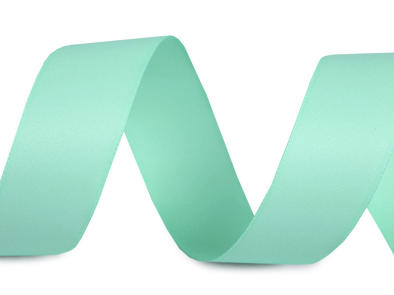 Atlasband / satinband beidseitig breite 24 mm matt - Grün (20 Meter)