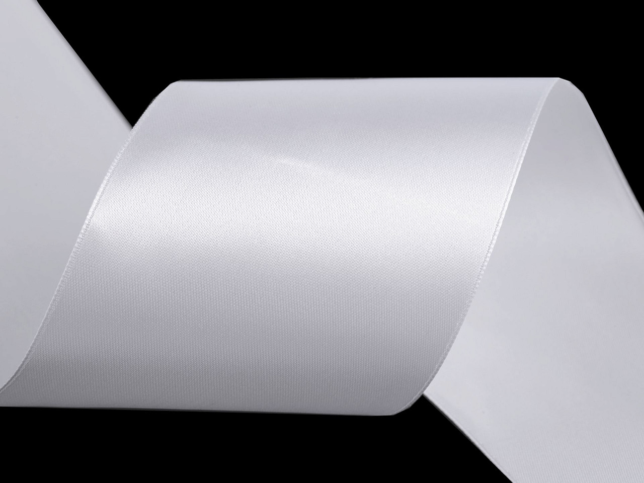 Atlasband, breite 73 mm - Hellblau (1 Meter)