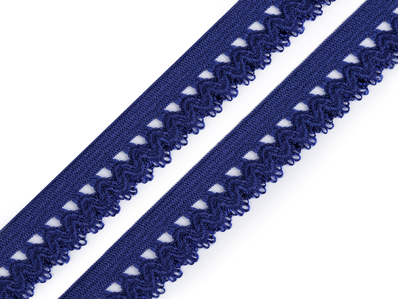 Wäschegummi verziert breite 15 mm - Taubengrau (25 Meter)