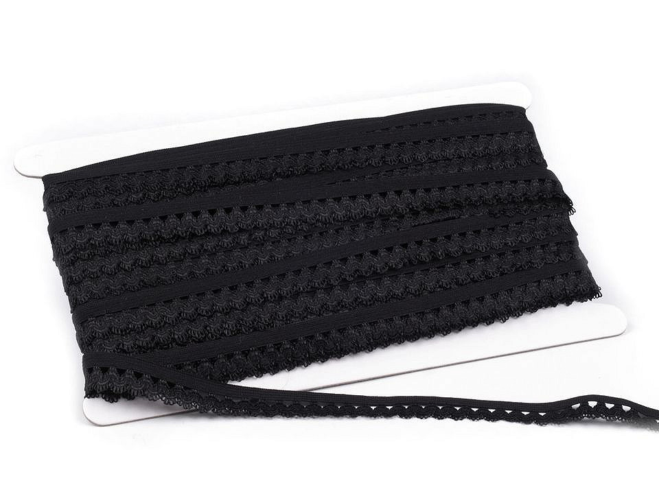 Wäschegummi verziert breite 15 mm - Taubengrau (25 Meter)