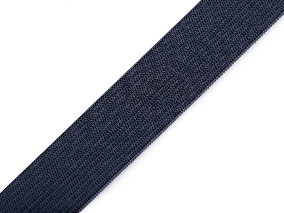Gummiband gewebt, breite 20 mm - Dunkelblau (1 Meter)