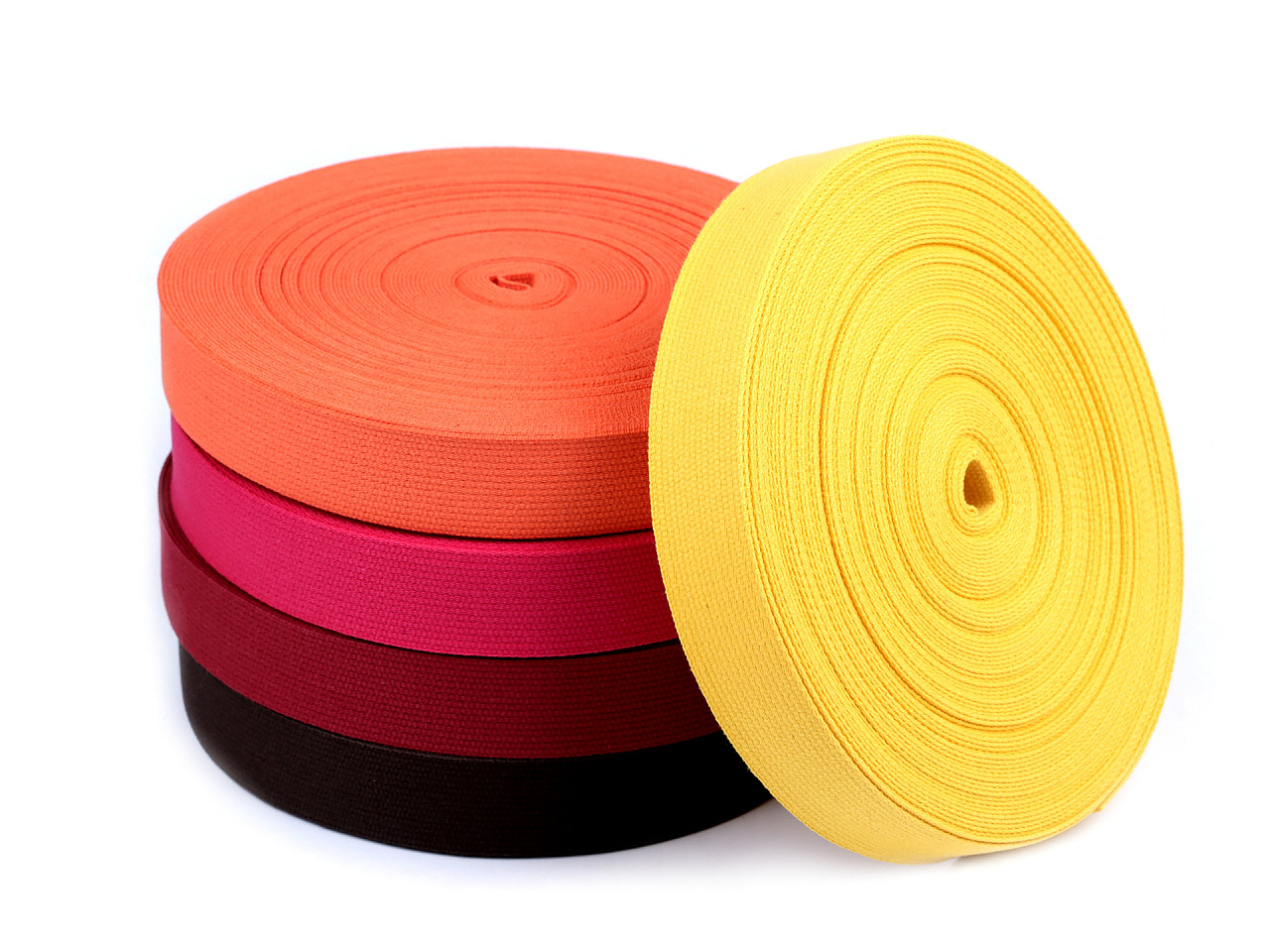 Gurtband aus baumwolle breite 30mm tschechische herstellung - Bordeaux hell (25 Meter)