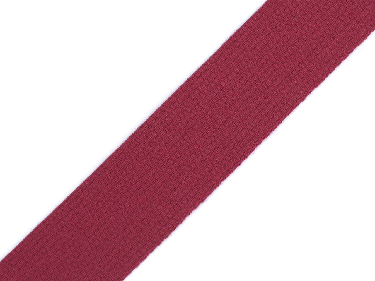 Gurtband aus baumwolle breite 30mm tschechische herstellung - Bordeaux hell (25 Meter)
