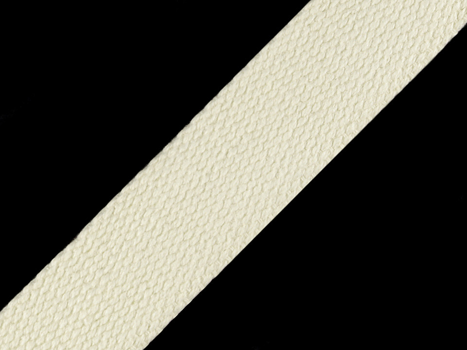 Baumwollband breite 25 mm - Braun (25 Meter)