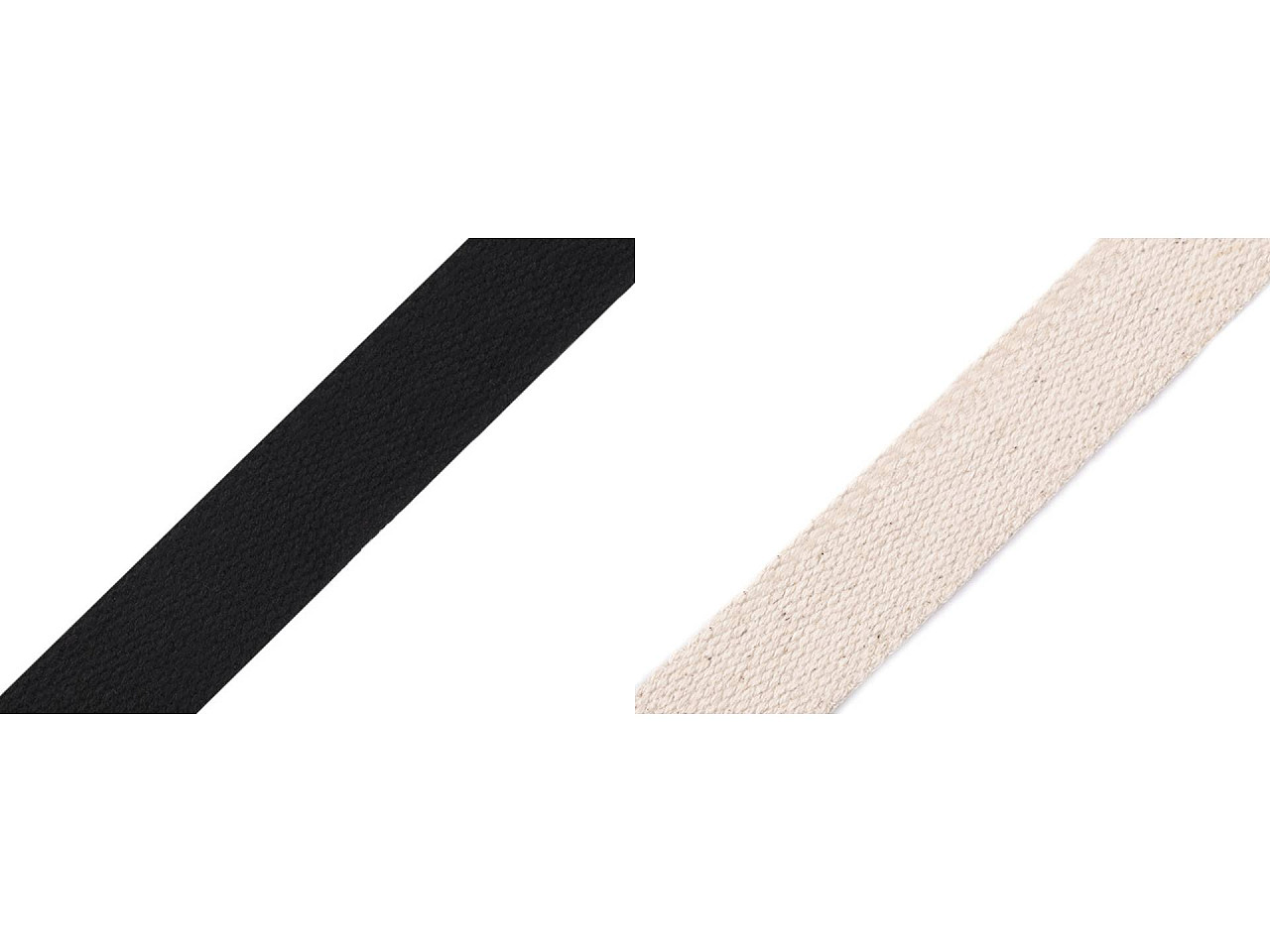 Baumwollband breite 25 mm - Braun (25 Meter)