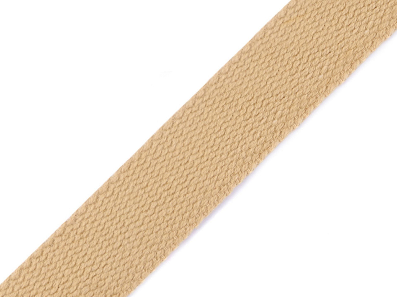 Baumwollband breite 25 mm - Braun (25 Meter)