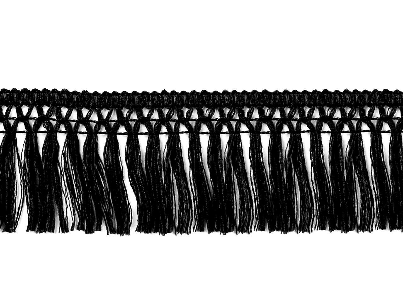 Fransen aus baumwolle breite 55 mm - Weiß (9 Meter)