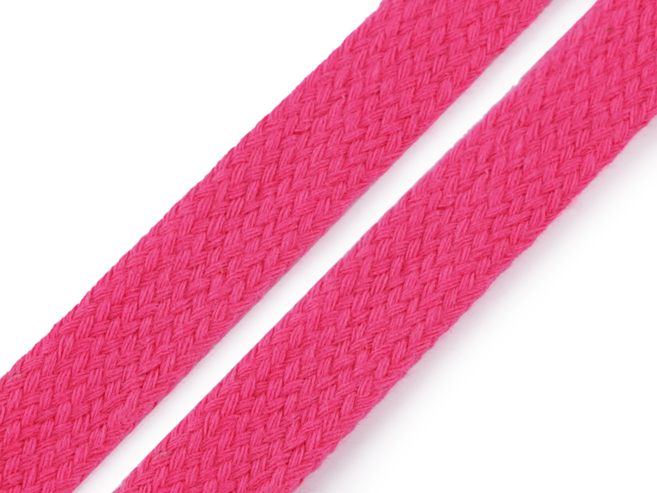 Baumwollkordel flach/ schlauchband, breite 15 mm - Grau (10 Meter)